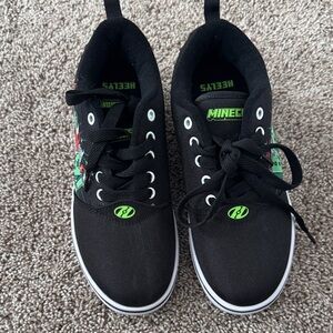 Heelys Kids Black and Neon Green Sneakers - Minecraft
